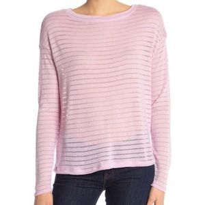 14th & Union Shadow stripe boatneck sweater 9179